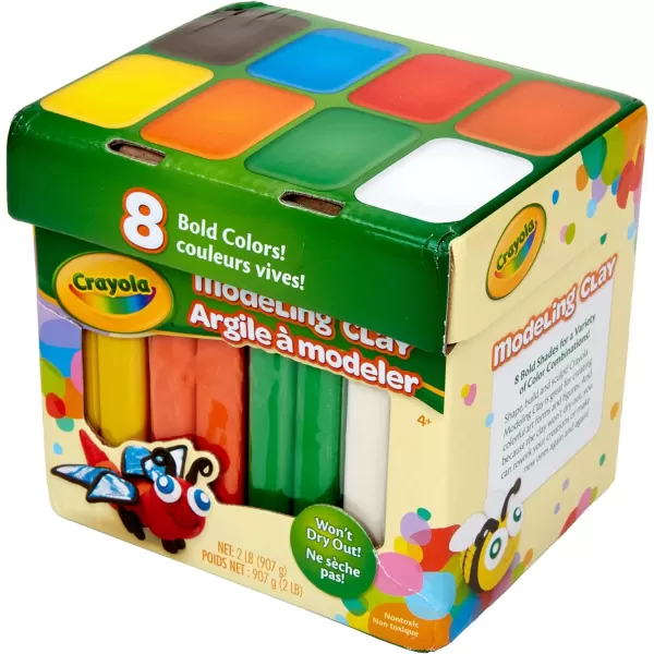 imageCrayola Modeling Clay in Bold Colors 2lbs Gift for Kids Ages 4 ampamp UpModeling Clay