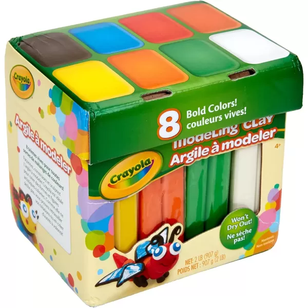 imageCrayola Modeling Clay in Bold Colors 2lbs Gift for Kids Ages 4 ampamp UpModeling Clay