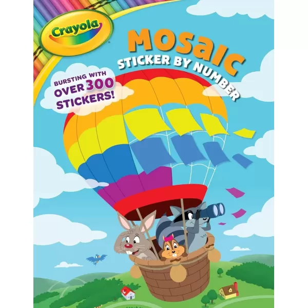 imageCrayola Mosaic Sticker by Number A Crayola Sticker Activity Book for Kids CrayolaBuzzPop