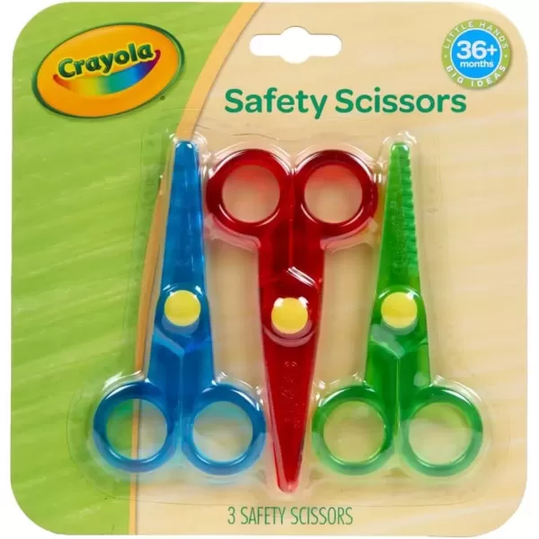 imageCrayola My First Safety Scissors Toddler Art Supplies 3ct3ct