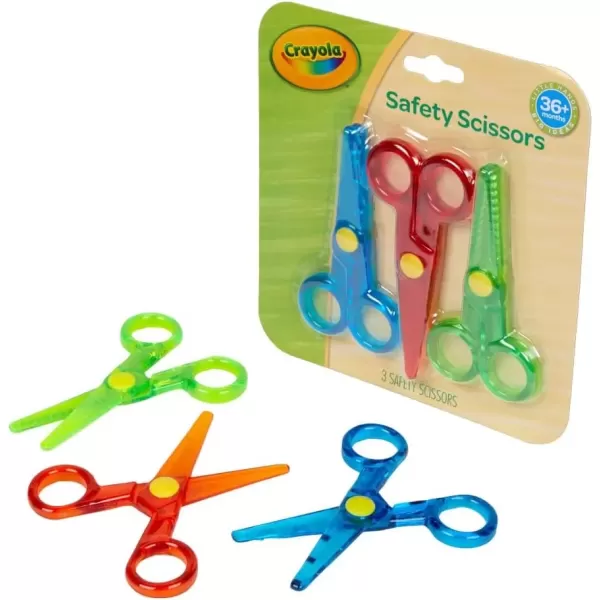 imageCrayola My First Safety Scissors Toddler Art Supplies 3ct3ct