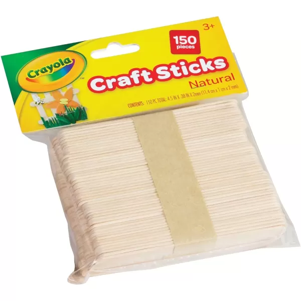 imageCrayola Regular Craft Sticks 150Count