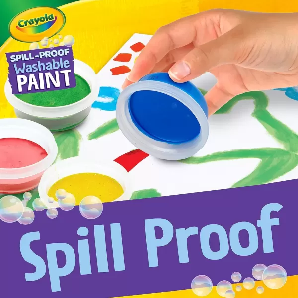 imageCrayola Spill Proof Paint Set 25ct Washable Paint for Kids Kids Craft Supplies Holiday Gift for Toddlers ampamp Kids Nontoxic 3Spill Proof Paint