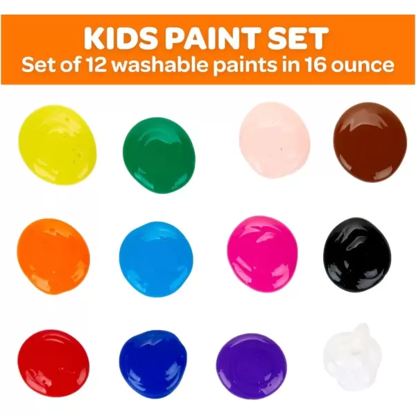 imageCrayola Spill Proof Paint Set 25ct Washable Paint for Kids Kids Craft Supplies Holiday Gift for Toddlers ampamp Kids Nontoxic 3Washable Paints