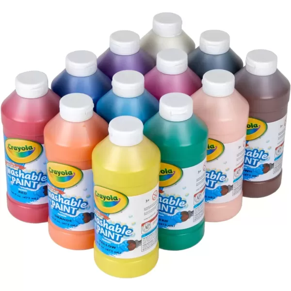 imageCrayola Spill Proof Paint Set 25ct Washable Paint for Kids Kids Craft Supplies Holiday Gift for Toddlers ampamp Kids Nontoxic 3Washable Paints