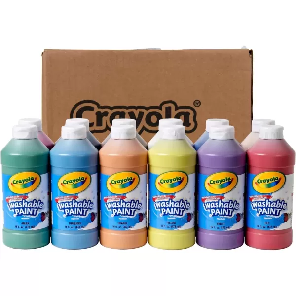 imageCrayola Spill Proof Paint Set 25ct Washable Paint for Kids Kids Craft Supplies Holiday Gift for Toddlers ampamp Kids Nontoxic 3Washable Paints