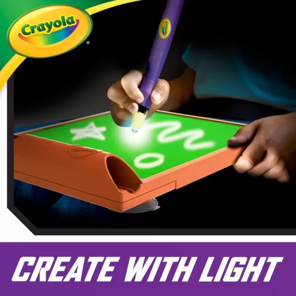 imageCrayola Travel Glow Art Studio Glow in The Dark Toys Kids Gifts for Girls and Boys Ages 6 7 8 9Travel