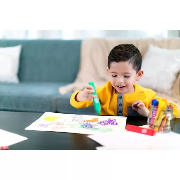 imageCrayola Triangle Toddler Markers 8ct Easy Grip Washable Markers for Toddlers Toddler Arts Supplies Stocking Stuffers ampamp Holiday Gifts