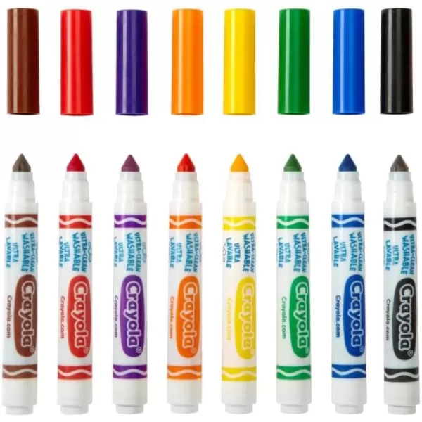imageCrayola Ultra Clean Washable Markers Classpack 200 Count Bulk Markers for Classrooms School Supplies for Kids 10 ColorsBroad Line