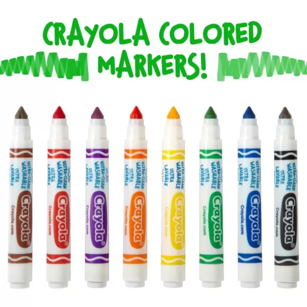 imageCrayola Washable Markers  Blue 12ct Kids Broad Line Markers Bulk Markers for Classrooms ampamp TeachersGreen
