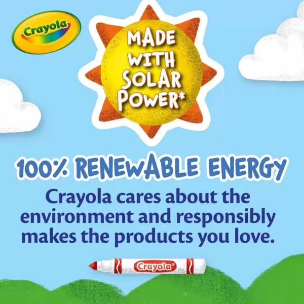 imageCrayola Washable Markers  Blue 12ct Kids Broad Line Markers Bulk Markers for Classrooms ampamp TeachersGreen