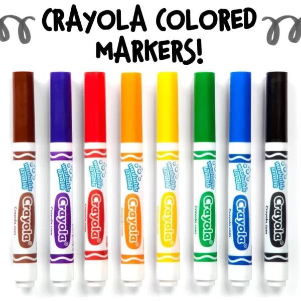 imageCrayola Washable Markers  Blue 12ct Kids Broad Line Markers Bulk Markers for Classrooms ampamp TeachersYellow