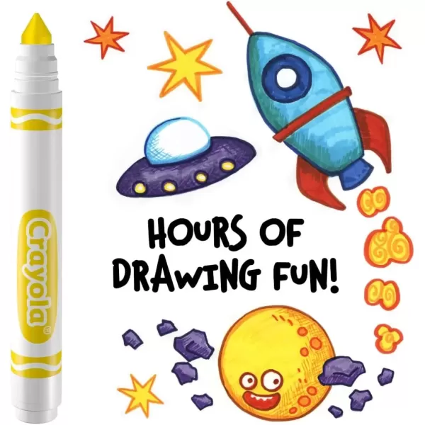 imageCrayola Washable Markers  Blue 12ct Kids Broad Line Markers Bulk Markers for Classrooms ampamp TeachersYellow