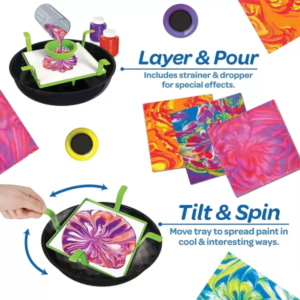 imageCrayola Washable Paint Pour Set 20pc Paint Set Gift for Kids 8 9 10 11