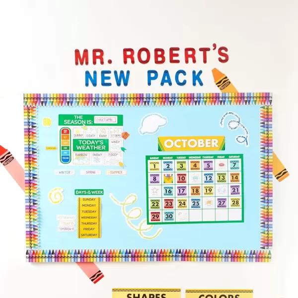 imageEureka Classic Crayola Decorative Classroom and Bulletin Board Trim for Teachers 325quot Wide 12 Strips for 37 Total Feet