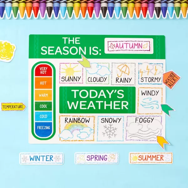 imageEureka Classic Crayola Decorative Classroom and Bulletin Board Trim for Teachers 325quot Wide 12 Strips for 37 Total Feet