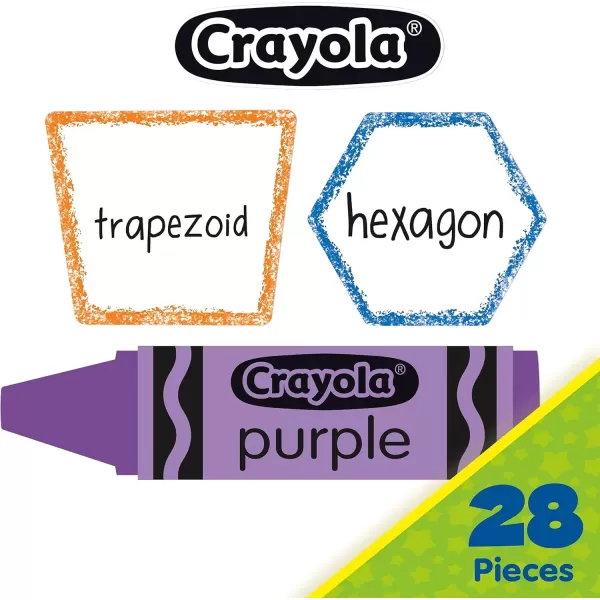 imageEureka Crayola Colors and Shapes Classroom Bulletin Board Set for Teachers 28 PiecesOSFA Pack of 2
