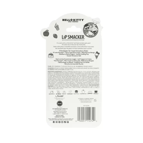 imageLip Smacker Crayola Lip Balm Party Pack  8 Moisturizing Lip Balms Cotton Candy Orange Sherbert Watermelon Berry Apple Banana Hydrating ampamp Protecting  CrueltyFreeHello Kitty and Friends