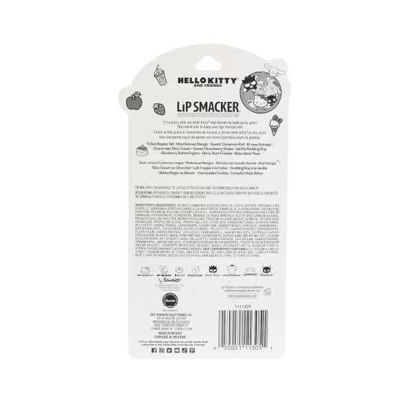imageLip Smacker Crayola Lip Balm Party Pack  8 Moisturizing Lip Balms Cotton Candy Orange Sherbert Watermelon Berry Apple Banana Hydrating ampamp Protecting  CrueltyFreeHello Kitty