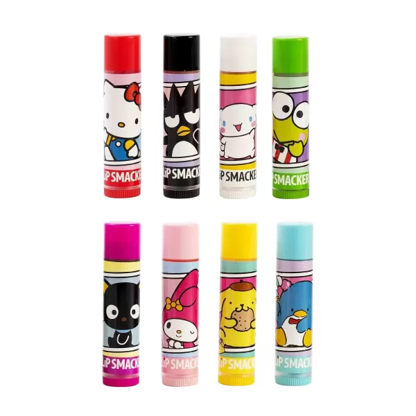imageLip Smacker Crayola Lip Balm Party Pack  8 Moisturizing Lip Balms Cotton Candy Orange Sherbert Watermelon Berry Apple Banana Hydrating ampamp Protecting  CrueltyFreeHello Kitty and Friends