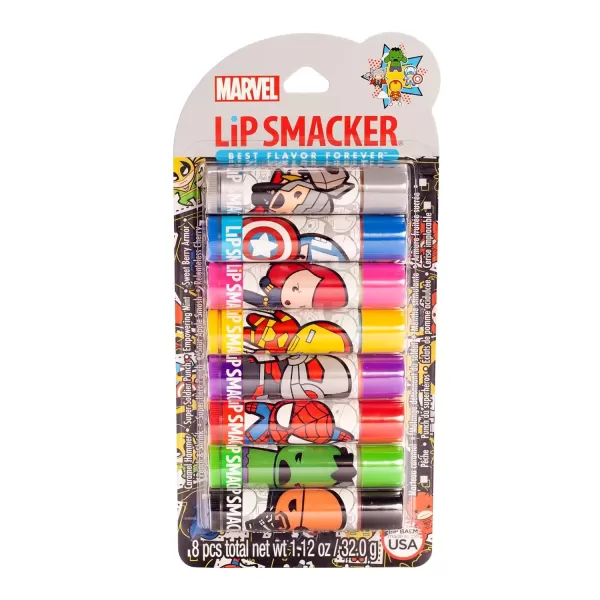 imageLip Smacker Crayola Lip Balm Party Pack  8 Moisturizing Lip Balms Cotton Candy Orange Sherbert Watermelon Berry Apple Banana Hydrating ampamp Protecting  CrueltyFreeAvengers