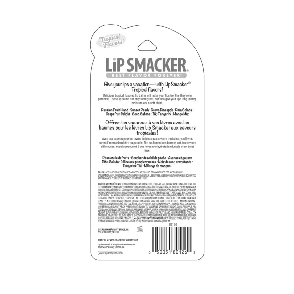 imageLip Smacker Crayola Lip Balm Party Pack  8 Moisturizing Lip Balms Cotton Candy Orange Sherbert Watermelon Berry Apple Banana Hydrating ampamp Protecting  CrueltyFreeTropic Fever