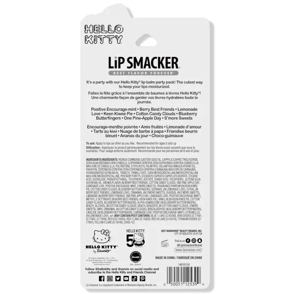 imageLip Smacker Crayola Lip Balm Party Pack  8 Moisturizing Lip Balms Cotton Candy Orange Sherbert Watermelon Berry Apple Banana Hydrating ampamp Protecting  CrueltyFreeLip Balm Vault