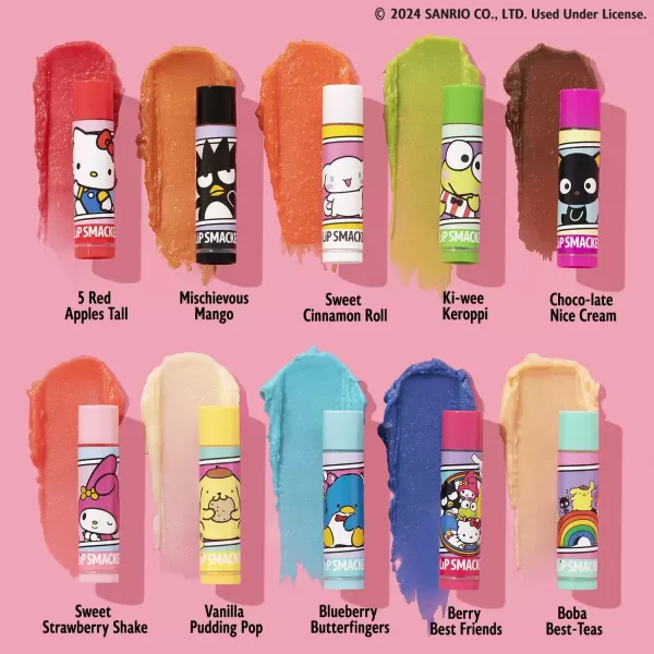 imageLip Smacker Crayola Lip Balm Party Pack  8 Moisturizing Lip Balms Cotton Candy Orange Sherbert Watermelon Berry Apple Banana Hydrating ampamp Protecting  CrueltyFreeHello Kitty