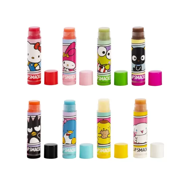 imageLip Smacker Crayola Lip Balm Party Pack  8 Moisturizing Lip Balms Cotton Candy Orange Sherbert Watermelon Berry Apple Banana Hydrating ampamp Protecting  CrueltyFreeHello Kitty and Friends