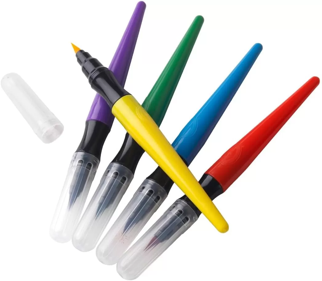 imageCrayola NoDrip Paint Brush Pens Assorted Colors Set 40 Count Creative Gift for Kids and TeensStandard Packaging