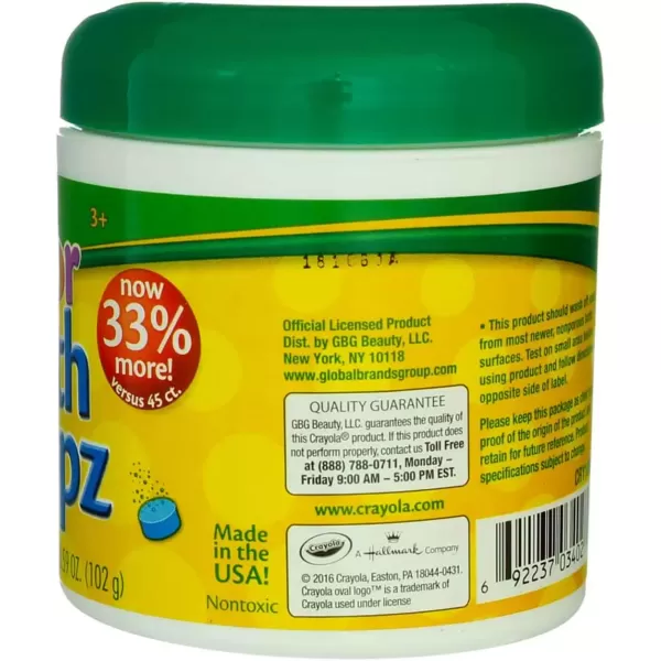 imageCrayola Bath Dropz 359 oz 60 Tablets Pack of 260 Count Pack of 1