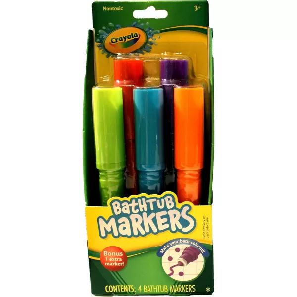 imageCrayola Bath Time Fun Bundle Including Bathtub Markers Bathtub Crayons and Bath Squirters  Bring Creative Fun to Bath Time  Ages 3