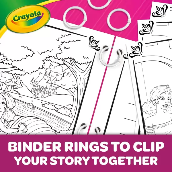 imageCrayola Book Making Kit for Kids Create Your Own Fairytale Storybook DIY Kits Gift for Girls ampamp Boys Ages 6 7 8 9