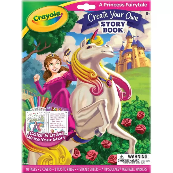 imageCrayola Book Making Kit for Kids Create Your Own Fairytale Storybook DIY Kits Gift for Girls ampamp Boys Ages 6 7 8 9
