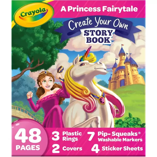 imageCrayola Book Making Kit for Kids Create Your Own Fairytale Storybook DIY Kits Gift for Girls ampamp Boys Ages 6 7 8 9