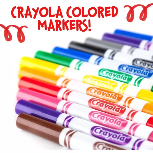 imageCrayola Broad Line Markers  Black 12ct Markers for Kids Bulk School Supplies for Teachers Nontoxic Marker Refill with Reusable BoxBlack