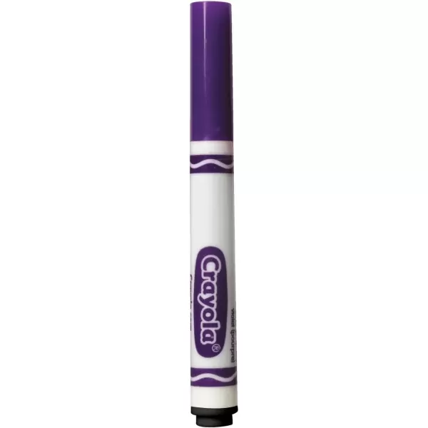 imageCrayola Broad Line Markers  Black 12ct Markers for Kids Bulk School Supplies for Teachers Nontoxic Marker Refill with Reusable BoxViolet Purple