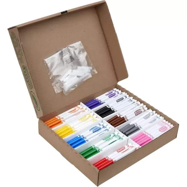 imageCrayola Broad Line Markers Classpack 256 Ct Bulk School Supplies For Teachers Kids Markers For School Classroom Must HaveFine Line