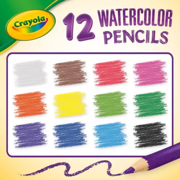 imageCrayola Classpack Watercolor Pencils 240ct 20 each of 12 Colors Great for Classroom Educational Art ToolsWatercolor