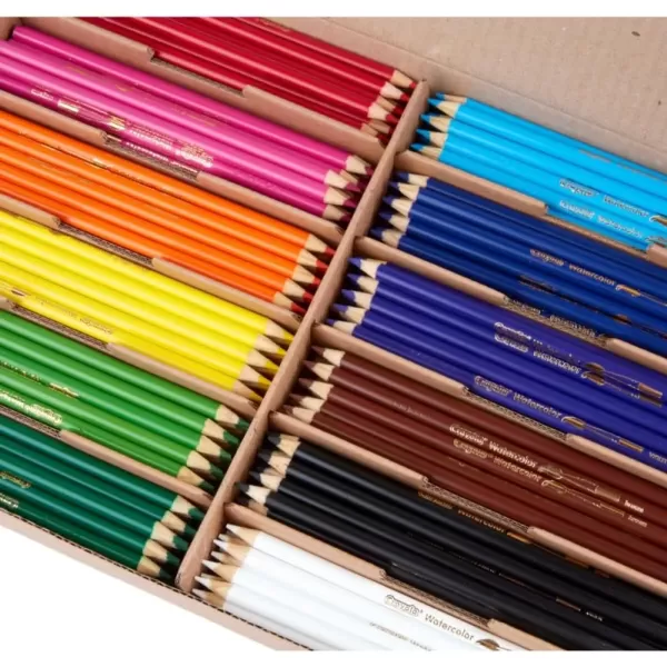 imageCrayola Classpack Watercolor Pencils 240ct 20 each of 12 Colors Great for Classroom Educational Art ToolsWatercolor