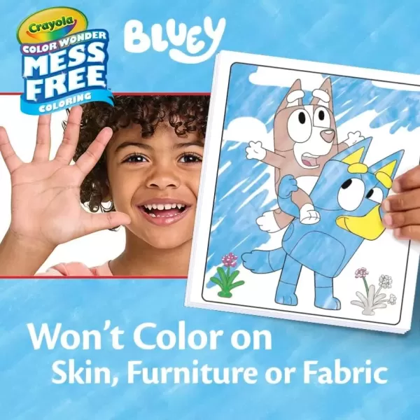 imageCrayola Color Wonder Bluey Activity Kit Mess Free Coloring Toddler Travel Activity Bluey Toys for Kids Holiday Gift Ages 3