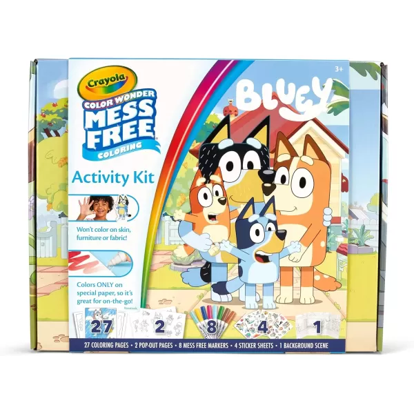 imageCrayola Color Wonder Bluey Activity Kit Mess Free Coloring Toddler Travel Activity Bluey Toys for Kids Holiday Gift Ages 3