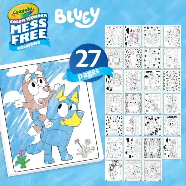 imageCrayola Color Wonder Bluey Activity Kit Mess Free Coloring Toddler Travel Activity Bluey Toys for Kids Holiday Gift Ages 3