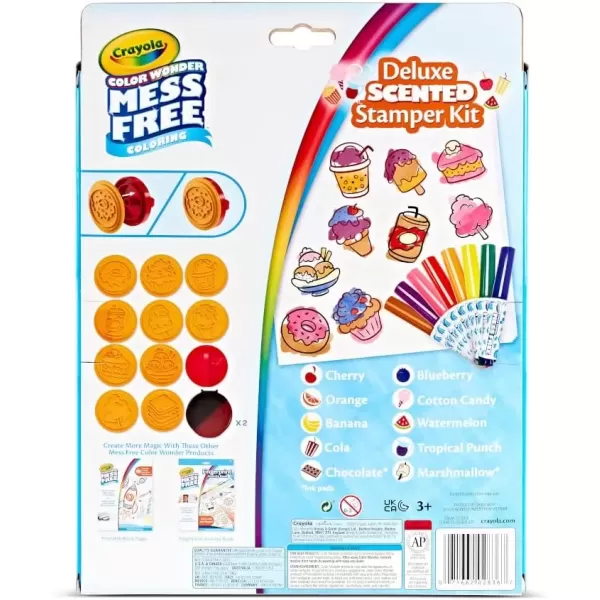 imageCrayola Color Wonder Mess Free Coloring Set 50 Blank Coloring Pages Scented Color Wonder Stamps and Markers Refill SetDeluxe Scented Stamper Kit