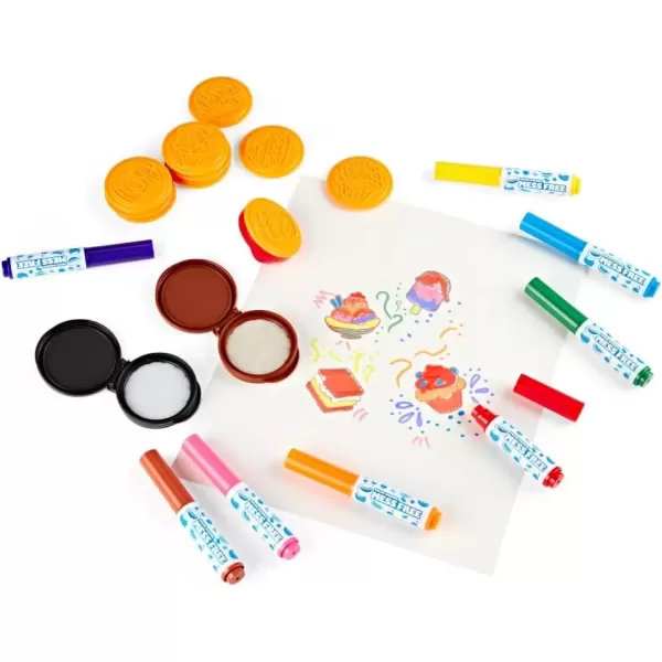 imageCrayola Color Wonder Mess Free Coloring Set 50 Blank Coloring Pages Scented Color Wonder Stamps and Markers Refill SetDeluxe Scented Stamper Kit