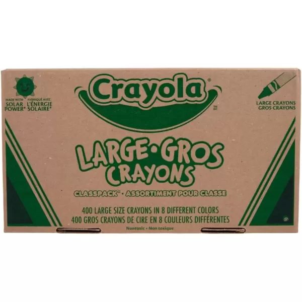 imageCrayola Crayon Classpack  400ct 8 Colors Large Crayons for Kids Bulk School Supplies Teacher Classroom Must Have 3
