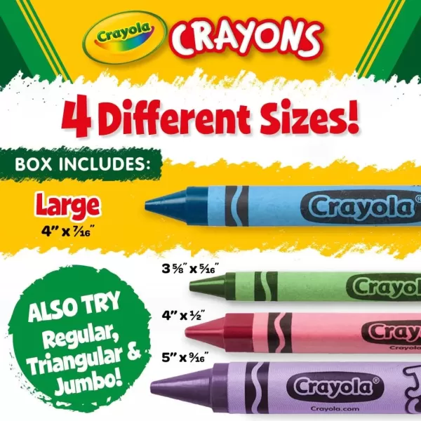 imageCrayola Crayon Classpack  400ct 8 Colors Large Crayons for Kids Bulk School Supplies Teacher Classroom Must Have 3