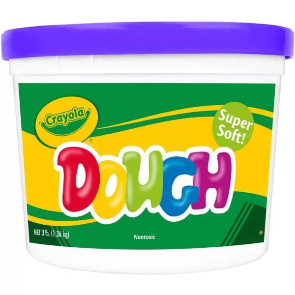 imageCrayola Dough  Purple 3lb Bulk Modeling Dough for Kids Clay Alternative Resealable Tub Ages 3 Great for Kids Arts ampamp CraftsPurple
