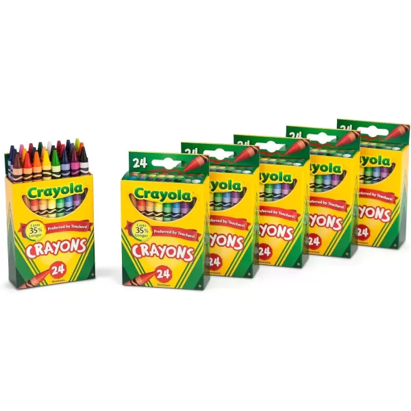 imageCrayola Jumbo Crayons Bulk 6 Sets of 16 Large Crayons for Toddlers ampamp Kids School Supplies Gifts Amazon Exclusive1 Count Pack of 6