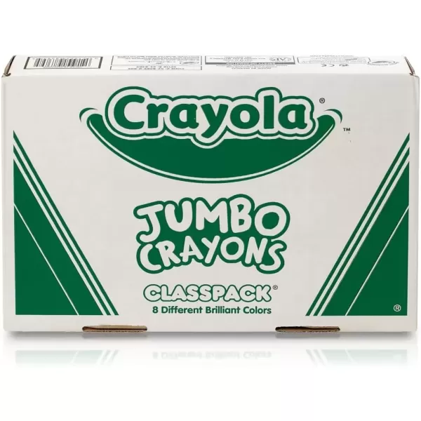 imageCrayola Jumbo Crayons Classpack 200 Count Toddler Crayons Bulk School Supplies For Teachers 8 ColorsCrayons